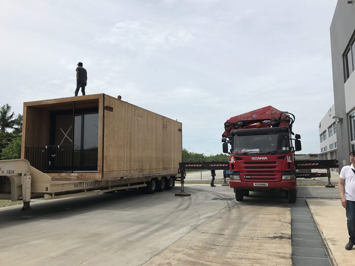 Finch Module Transportation: Pre-unloading preparation