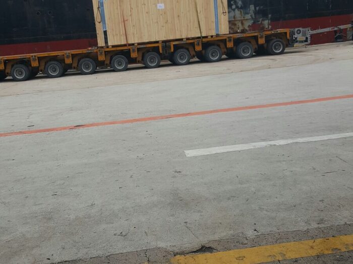 Press Machines Project: Press machine prepared for transport